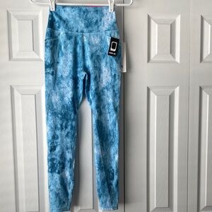 NWT Gottex Blue Tie-Dye Leggings